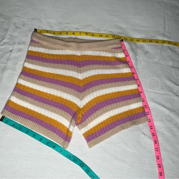 No Comment Striped Knit Halter Top and Short Set Small - Picture 8 of 11